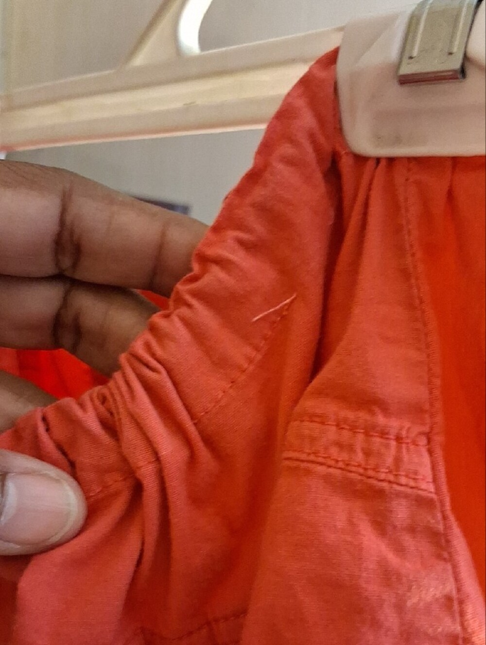 XCVI Orange Drawstring Skirt - Picture 4 of 7